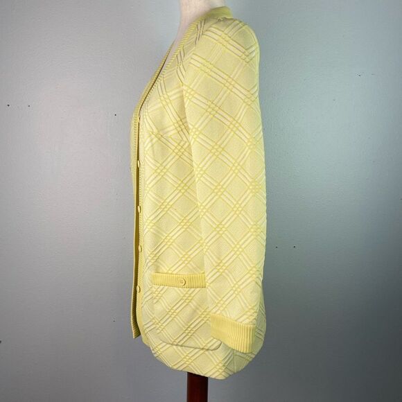 Vintage Yellow Dress Jacket Size M EUC - Picture 3 of 9